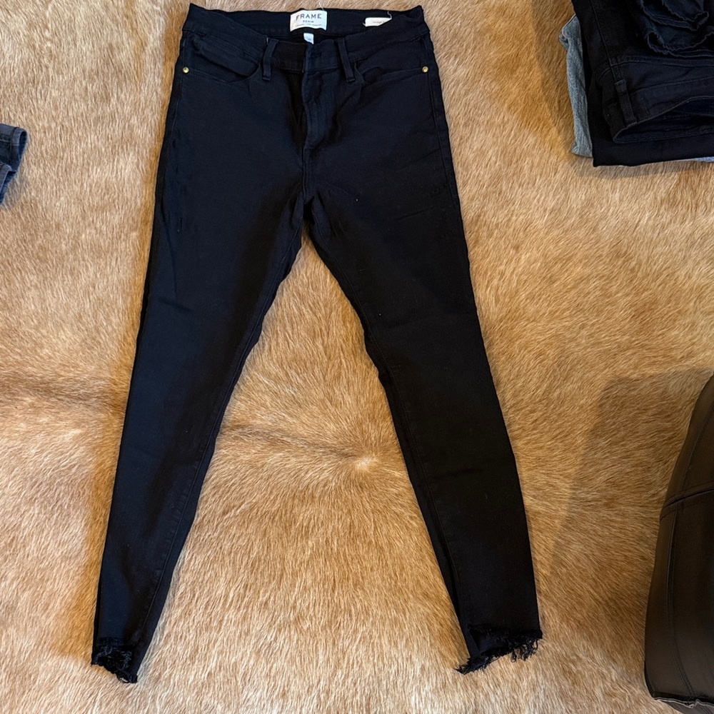 PAIGE Women's Black Skinny Jeans
